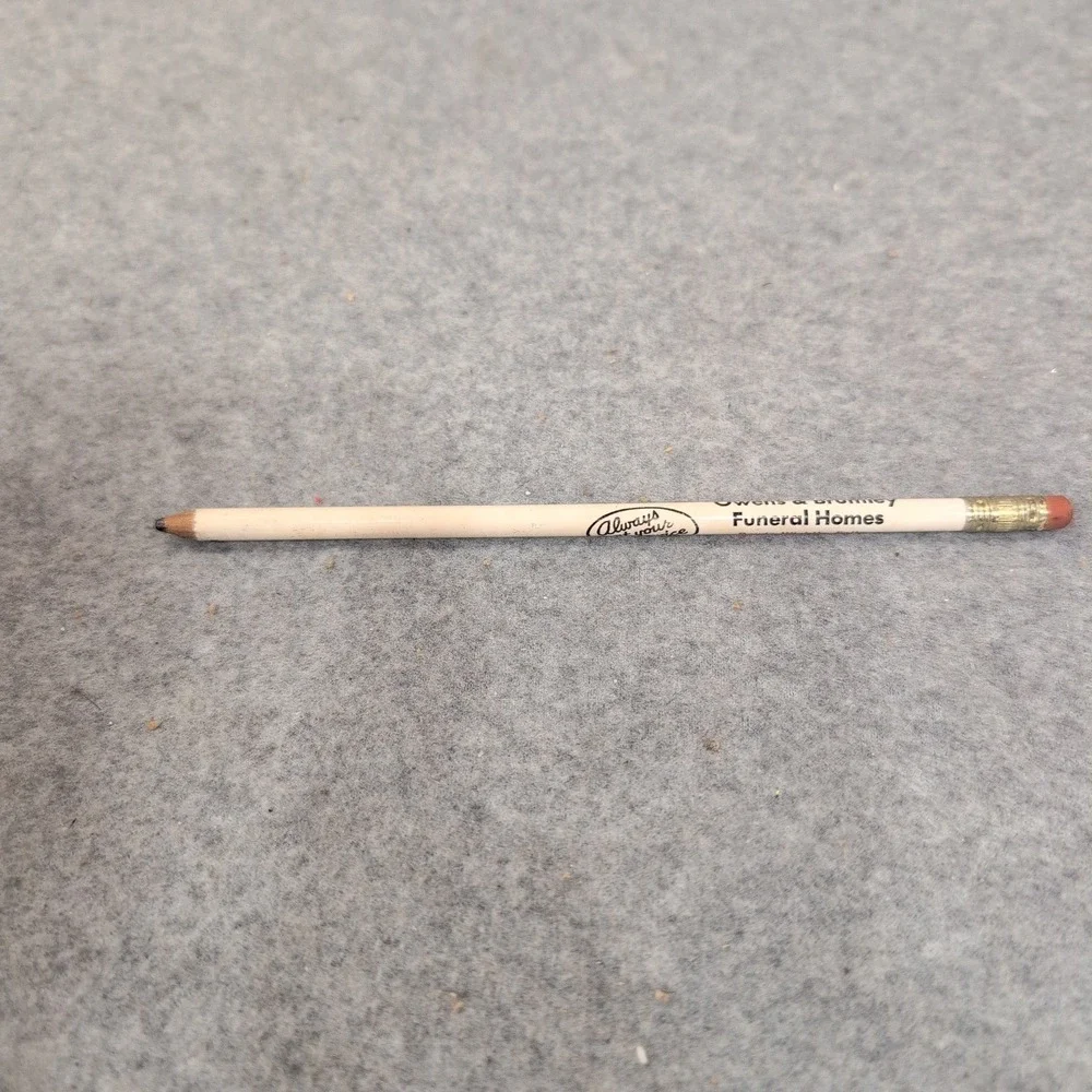 Vintage Owens & Brumley Funeral Homes Texas Advertising Pencil Wichita Falls - Picture 4 of 4